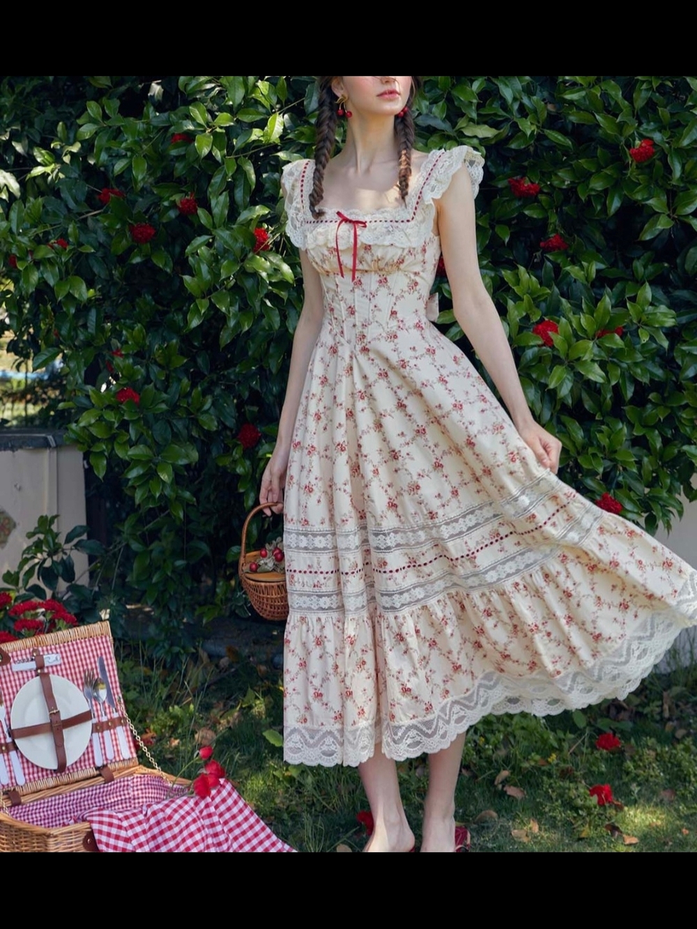 Lacemade Red Garnet Corset Dress
